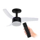 Ventilador de Teto Controle Remoto e Controle de Parede Arno VX14 New Ultimate 3 Pás 105cm Preto Bivolt