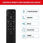 Ventilador de Teto Controle Remoto e Controle de Parede Arno VX15 New Ultimate 3 Pás 105cm Prata Bivolt