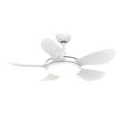 Ventilador de Teto Controle Remoto Arno VX25 New Ultimate Com LED Integrado 5 Pás 107cm Branco Bivolt