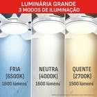 Ventilador de Teto Controle Remoto Arno VX25 New Ultimate Com LED Integrado 5 Pás 107cm Branco Bivolt
