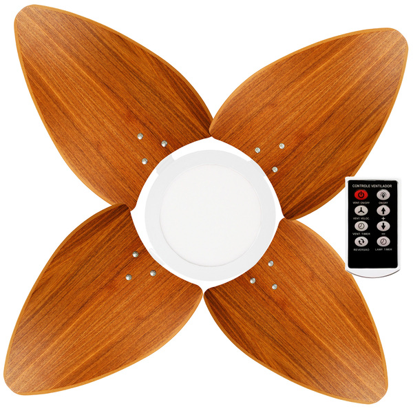 Ventilador De Teto Aspen Led 3000k Venti-delta Branco 4pás Fr