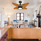 Ventilador De Teto Aspen Led 3000k Venti-delta Preto 4pás Fre