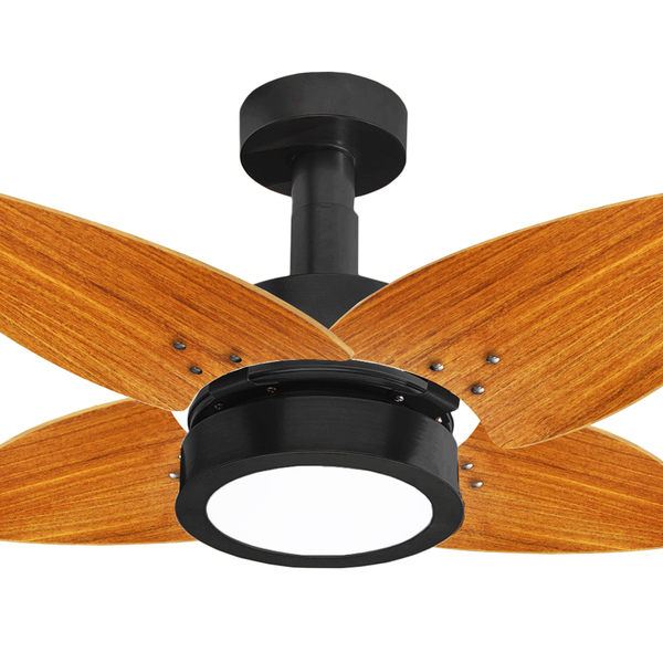 Ventilador De Teto Aspen Led 3000k Venti-delta Preto 4pás Fre