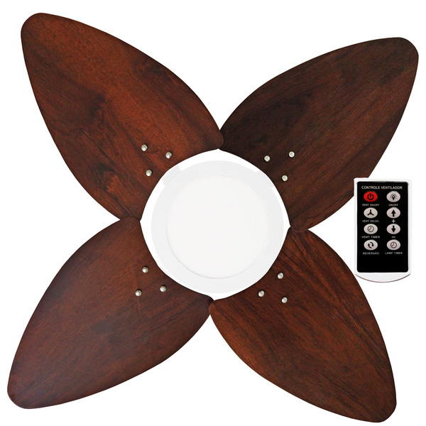 Ventilador De Teto Aspen Led 6000k Venti-delta Branco 4pás Im