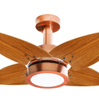 Ventilador De Teto Aspen Led 6000k Venti-delta Cobre 4pás Fre