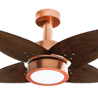 Ventilador De Teto Aspen Led 6000k Venti-delta Cobre 4pás Imb