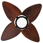 Ventilador De Teto Aspen Led 6000k Venti-delta Preto 4pás Imb