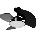 Ventilador De Teto Aventador Preto Led 24w 6000k 220v Tron