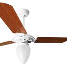 Ventilador De Teto Bco/mg Com Globo Fechado Pás De Mdf 110 V