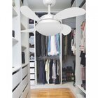Ventilador de Teto Branco 4 Pás Premium Fly Mini Branco 127V