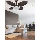 Ventilador de Teto Café 4 Pás Petalo Palmae Tabaco 127V