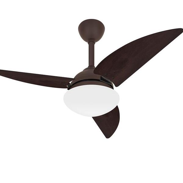 Ventilador De Teto Class 3 Pás Marrom Silencioso Ventax 220v