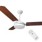 Ventilador De Teto Com Controle Remoto 18w Branco Mogno 127v
