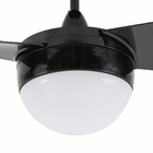 Ventilador de Teto com Controle Remoto e Controle de Parede 3 Pás 80 cm Preto 110V Nano Aliseu