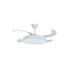 Ventilador de Teto com Controle Remoto Elgin Retrtil Home Pro com LED Integrado 4 Ps 51cm Branco Bivolt