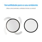 Ventilador de Teto com Controle Remoto Elgin Retratil com Led 4 Pás Preto Bivolt