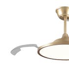 Ventilador de Teto com Controle Remoto Inspire Cosmos com Led Integrado 3 Ps 91cm Dourado Bivolt