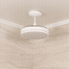 Ventilador de Teto com Controle Remoto Inspire Retrátil com Led 3 Pás 91 cm Branco Bivolt