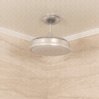 Ventilador de Teto com Controle Remoto Inspire Retrátil com Led 3 Pás 91 cm Prata Bivolt