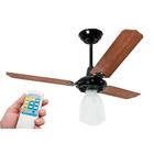 Ventilador De Teto Com Controle Remoto Loren Sid Preto 127v