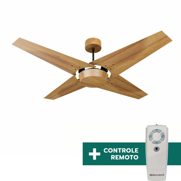 Ventilador De Teto Com Controle Remoto Natuvent Callis No Lig