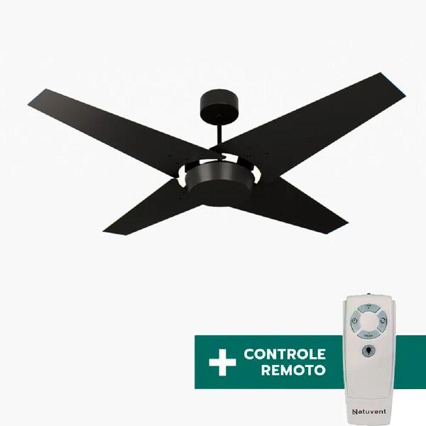 Ventilador De Teto Com Controle Remoto Natuvent Callis No Lig