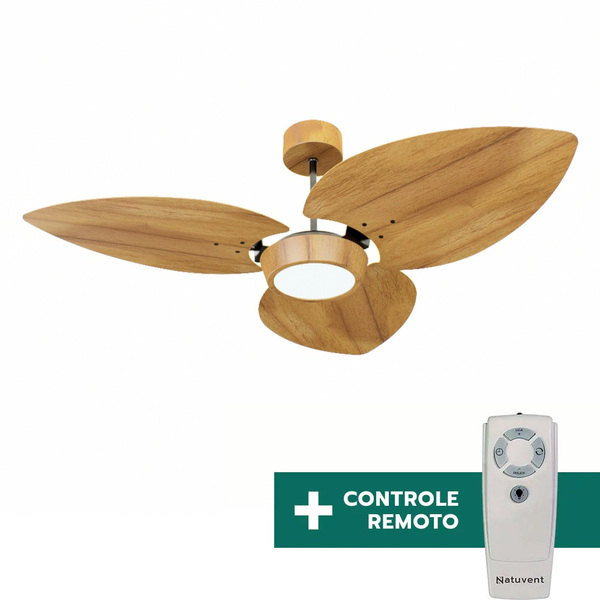 Ventilador De Teto Com Controle Remoto Natuvent Dahlia Led 3