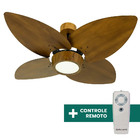 Ventilador De Teto Com Controle Remoto Natuvent Dahlia Led 4