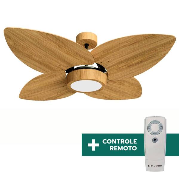 Ventilador De Teto Com Controle Remoto Natuvent Dahlia Led 4