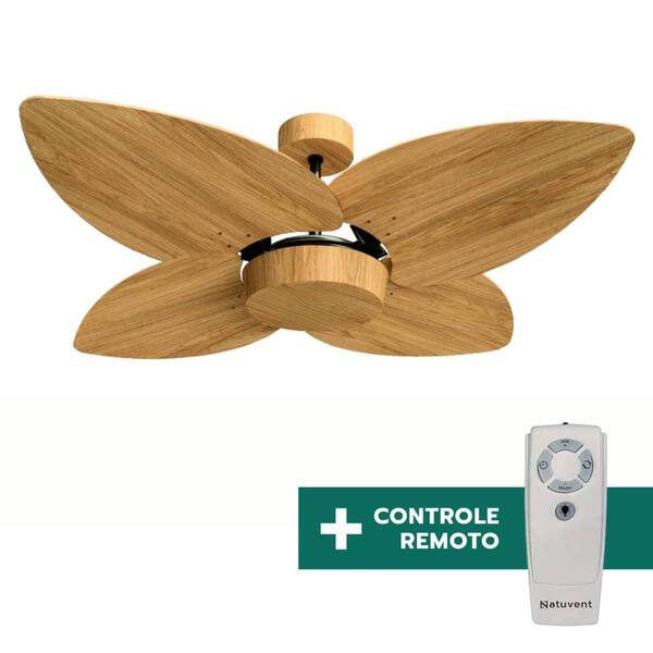 Ventilador De Teto Com Controle Remoto Natuvent Dahlia No Lig