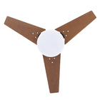 Ventilador de Teto com Controle Remoto Nunes Imbuia 3 Pás 101cm Preto 220V Ventex