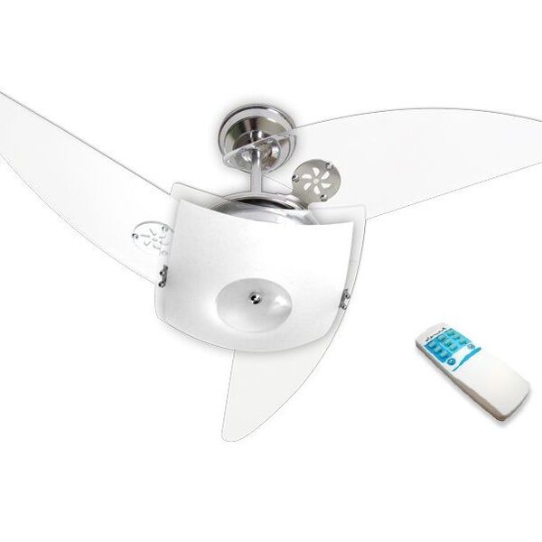 Ventilador De Teto Com Controle Remoto Onix Quadrado Cromado
