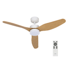 Ventilador de Teto com Controle Remoto Spirit Etnos com Led 3 em 1 3 Pás 132 cm Branco Bivolt