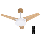 Ventilador de Teto com Controle Remoto Ventex Freijó com Led 3 Pás 101 cm Branco 110V