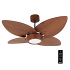 Ventilador de Teto com Controle Remoto Ventex Jeri com Led 4 Pás 122 cm Preto 110V