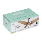 Ventilador de Teto com Controle Remoto Ventex Jeri com Led 4 Pás 122 cm Preto 110V