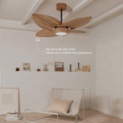 Ventilador de Teto com Controle Remoto Ventex Jeri com Led 4 Pás 122 cm Preto 220V