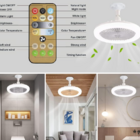 Ventilador de Teto com Lâmpada Silencioso Potente com Control