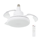 Ventilador de Teto Retrátil com Luminária LED 3 em 1 com Soquete E27 40cm Branco Aliseu