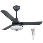 Ventilador de Teto com Controle Remoto 3 pás 112,4cm Chumbo 127V (110V) Farou Inspire