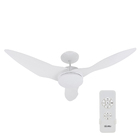 Ventilador de Teto com Controle Remoto 3 Pás 1,28 m Branco 220V Mega Confort