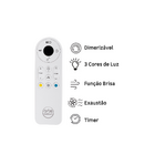 Ventilador de Teto com Controle Remoto Arteconfort Paraty com Led 3 Pás 132 cm Marrom Bivolt