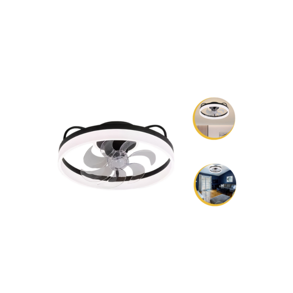 Ventilador De Teto Controle Remoto Bluetooth Led 3 Cores  - P