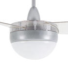 Ventilador de Teto com Controle Remoto, Bluetooth e Controle de Parede 3 Pás 1,1 m Cristal 110V Jet