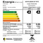 Ventilador de Teto com Controle Remoto Inspire Cosmos com Led Integrado 3 Ps 91cm Prata Bivolt