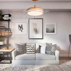 Ventilador de Teto com Controle Remoto Inspire Retrátil com Led 3 Pás 91 cm Dourado Bivolt