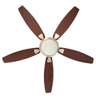 Ventilador de Teto Controle Remoto Modern 5 pás 132cm Cromado Bivolt Aliseu