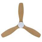 Ventilador de Teto Controle Remoto SL Imports Elegant com Led 3 Pás 132cm Madeira Bivolt