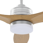 Ventilador de Teto Controle Remoto SL Imports Elegant com Led 3 Pás 132cm Madeira Bivolt