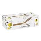Ventilador de Teto Controle Remoto SL Imports Elegant com Led 3 Pás 132cm Madeira Bivolt